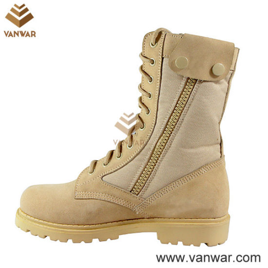 Goodyear Welt Military Desert Boots with Hook & Loop Closure (WDB010)
