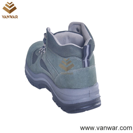 Suede Leather Military Working Safety Boots with Dual PU Injection (WWB054)