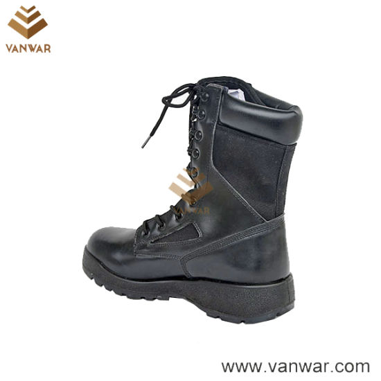 Comfortable Leather Military Tactical Boots of Black (WTB039)