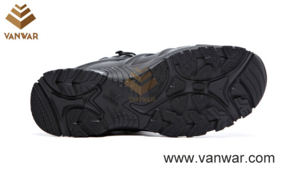 Anti-Slip Black Military Tactical Boots (WTB028)
