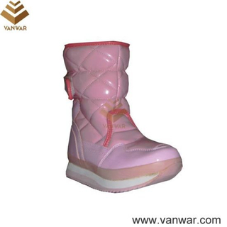 Bright Color Cemented Women Snow Boots with Magic Tape (WSCB018)