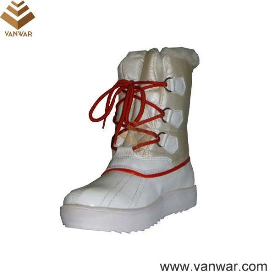 Russian Cemented White Snow Boots for Women (WSCB014)