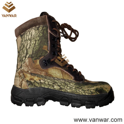 Waterproof Canvas Military Camouflage Hunting Boots (WHB010)