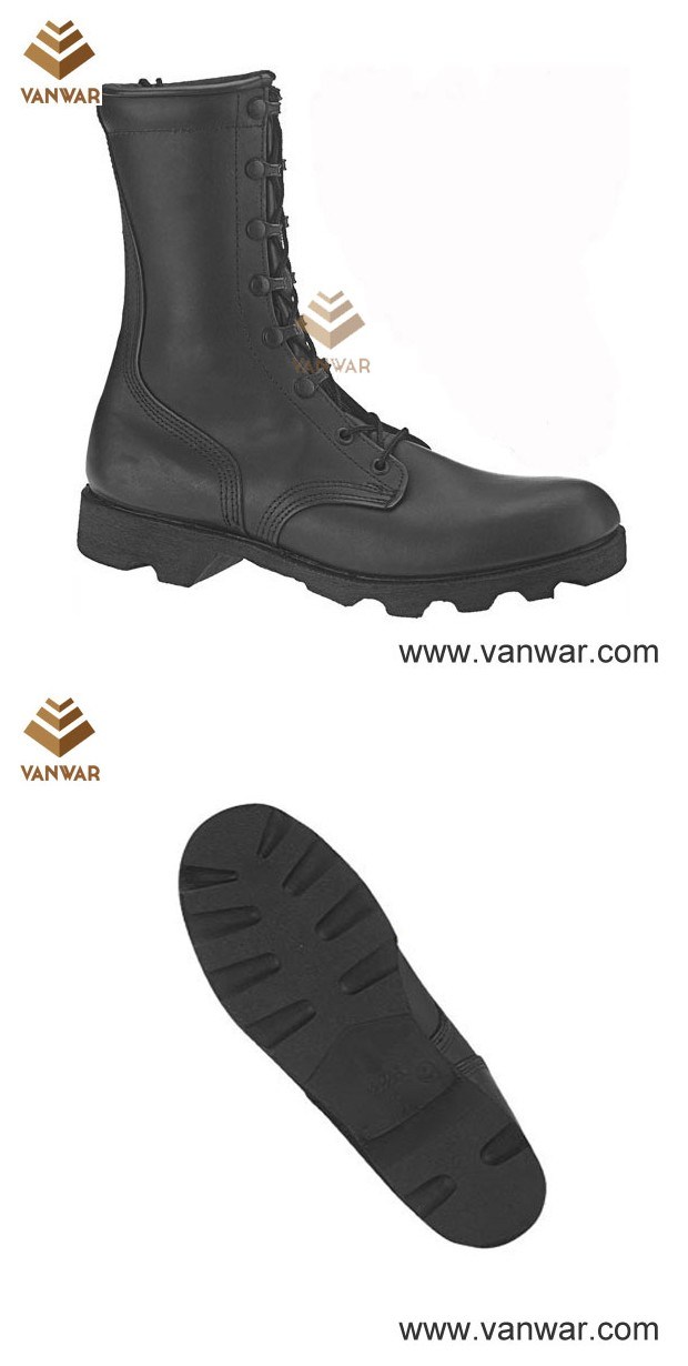 Smooth Leather Military Jungle Boots with EVA Midsole (WJB011)