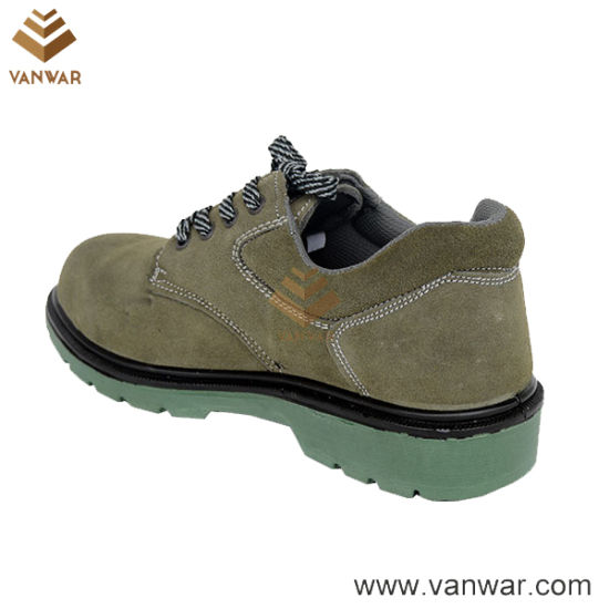 Comfortable Cow Leather Working Safety Shoes with Slip-Resistant Outsole (WSS002)
