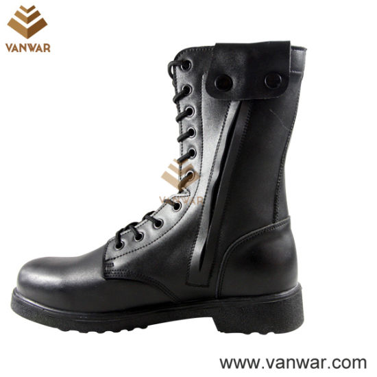 U. S. Unisex Top Layer Leather Combat Military Boots (WCB028)