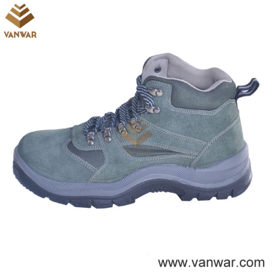 Suede Leather Military Working Safety Boots with Dual PU Injection (WWB054)