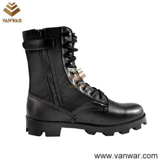 Anti-Slip Vietnam Military Jungle Boots of Black Color (WJB004)
