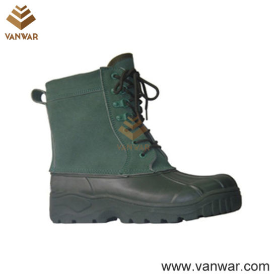 Dark Green Canadian Waterproof Snow Boots with Comfortable Lining (WSB010)