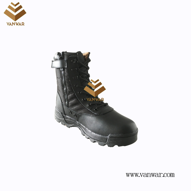Military Combat Boots of Black with High Quality (WCB067)