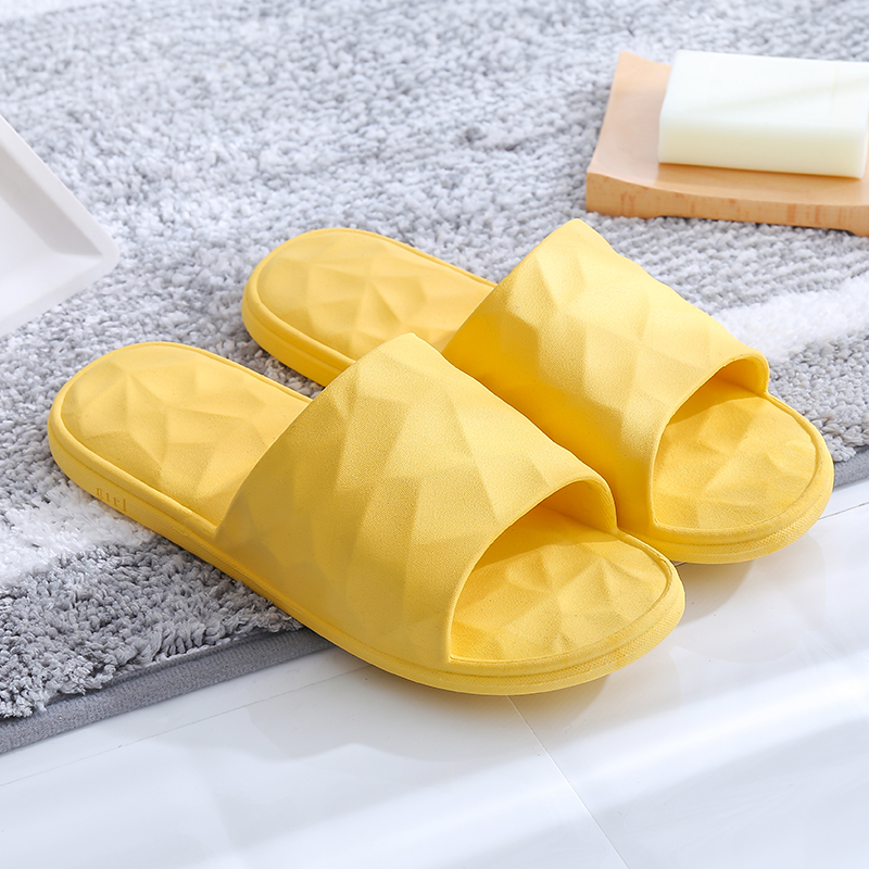 Integrated yellow indoor slippers of high quality for men/women (wsp041)