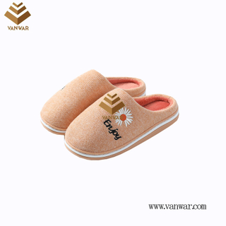 Customize Indoor Cotton lovely design Slippers with High Quality (wis030)