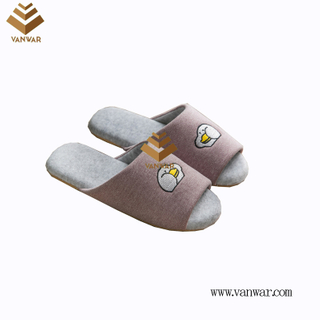 Customize Indoor Cotton winter home Slippers with High Quality (wis091)