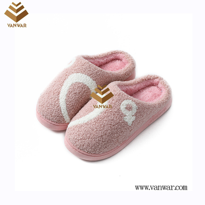 Customize Indoor Cotton lovely design Slippers with High Quality (wis044)